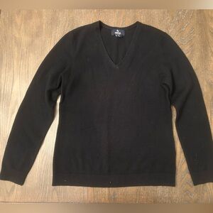 Lands’ End 100% Cashmere V Neck Sweater Womens Small